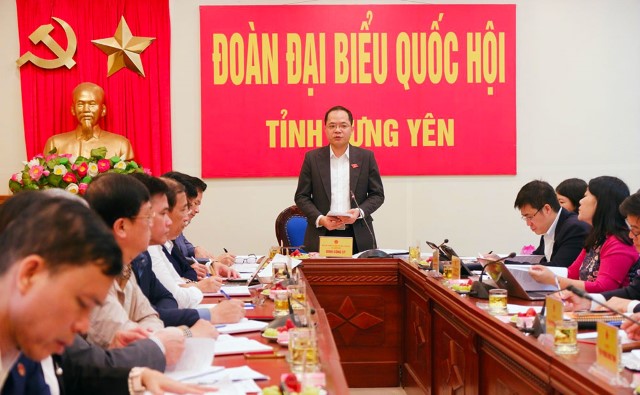 ĐOÀN GIÁM SÁT CỦA ỦY BAN THƯỜNG VỤ QUỐC HỘI LÀM VIỆC VỚI ĐOÀN ĐBQH TỈNH HƯNG YÊN